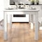Flash Furniture Rectangle 38" W, 60" L, 29.5" H, Wood, Wood Grain XA-F-60X38-WH-GG - alternate 6